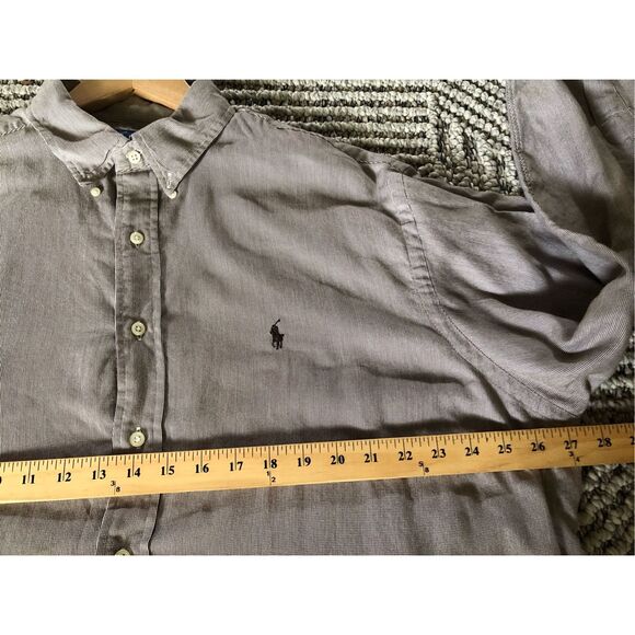 Ralph Lauren Yarmouth button-down shirt SZ 17 1/2 - Picture 7 of 11